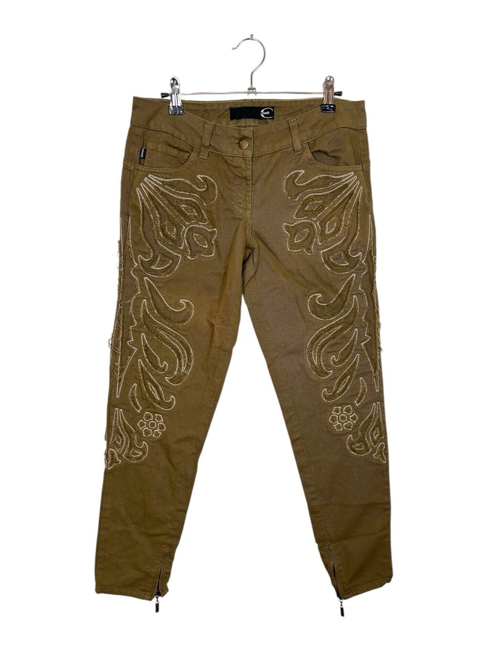 Just Cavalli Low Rise Y2K Embroidered Pants